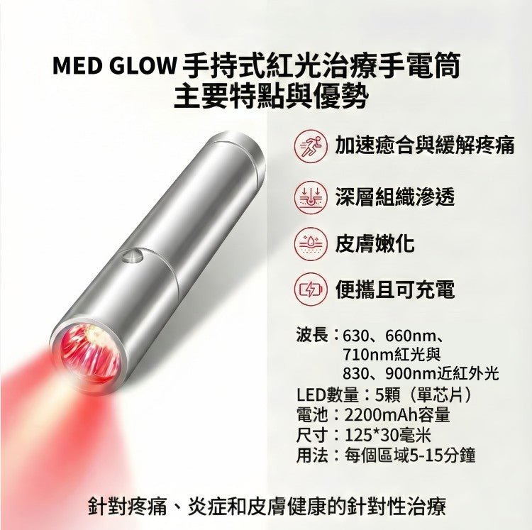 GO系列升級版手持紅光手電筒